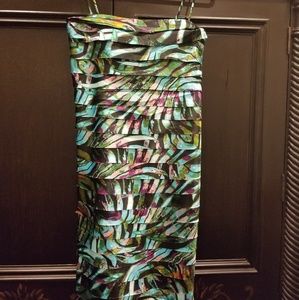 Spaghetti strap multi tiered dress